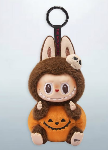 LABUBU HAPPY HALLOWEEN PARTY SERIES SITTING PUMPKIN KEYCHAIN